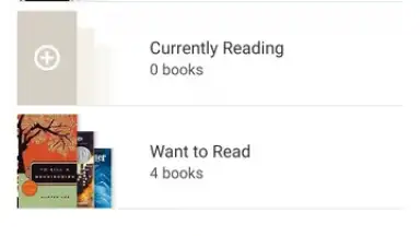 Screenshot von Goodreads 2