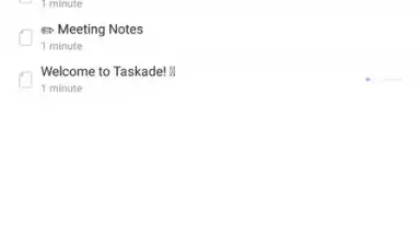 Screenshot von Taskade 3