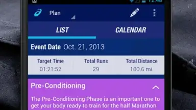 Screenshot von MY ASICS 2