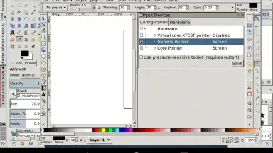 Screenshot von GIMP Inkscape 2