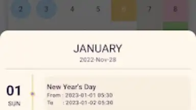Screenshot von Ceylon Calendar 2015 4