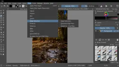 Screenshot von Krita 3