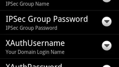 Screenshot von VPNC Widget 1