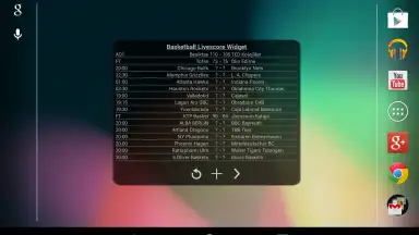 Screenshot von Basketball Livescore Widget 22