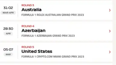 Screenshot von Official F1 ® App 4
