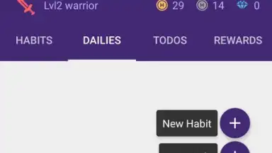 Screenshot von Habitica 3