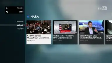 Screenshot von YouTube for Google TV 1