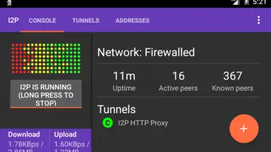 Screenshot von I2P 5