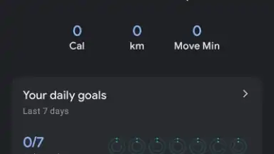 Screenshot von Google Fit 1