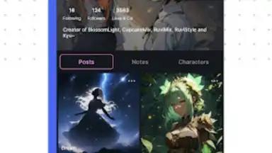 Screenshot von Yodayo 1