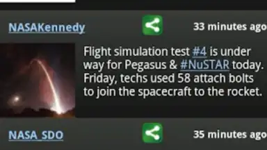 Screenshot von NASA App 4