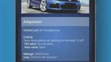 Screenshot von OBDeleven VAG car diagnostics 9