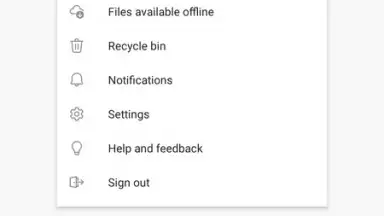 Screenshot von Microsoft OneDrive 11