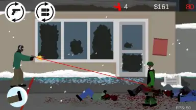 Screenshot von Flat Zombies: Cleanup and Defense 1