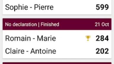 Screenshot von Belote Score 1
