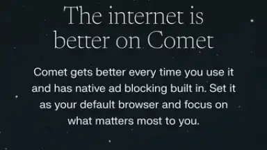 Screenshot von Comet Browser 16