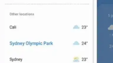 Screenshot von Samsung Weather 5