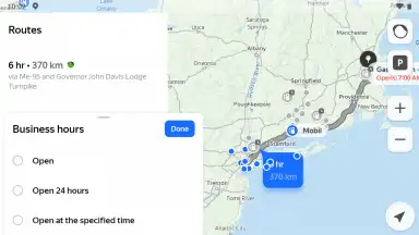 Screenshot von Yandex Maps 9