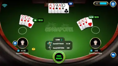 Screenshot von BlackJack 21 5