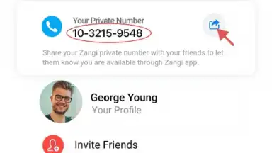 Screenshot von Zangi Messenger 3
