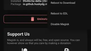 Screenshot von Magisk Delta 7