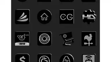 Screenshot von Black Icon Pack Free 2