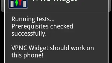 Screenshot von VPNC Widget 2