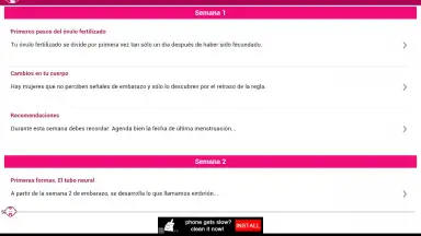Screenshot von Semanas Embarazo 13