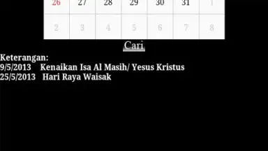 Screenshot von Kalender Nasional 2
