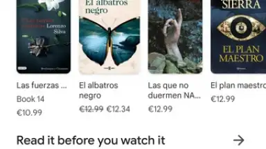 Screenshot von Google Play Books 3