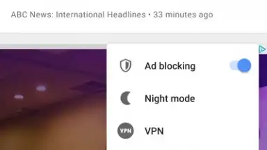 Screenshot von Opera Browser 9