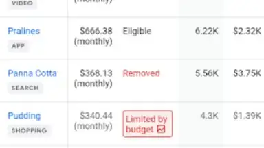 Screenshot von Google Ads 2