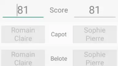 Screenshot von Belote Score 2