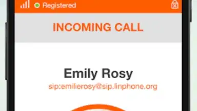 Screenshot von Linphone 8