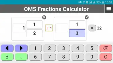 Screenshot von OMS Калькулятор Дробей 6