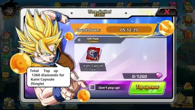Screenshot von Arena of Saiyan : Dream Squad 2