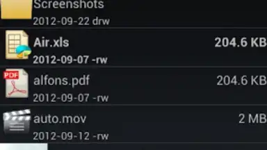 Screenshot von AndroZip File Manager 4