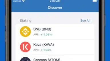 Screenshot von Trust Wallet 4
