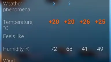 Screenshot von Расписание Погоды (RP5) 3