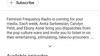 Screenshot von Google Podcasts 2