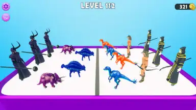 Screenshot von Dinosaur Merge Battle Fight 1