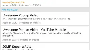 Screenshot von Xposed Installer 2