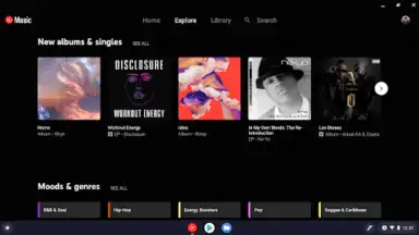 Screenshot von YouTube Music for Chromebook 3