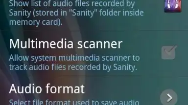 Screenshot von Sanity 6