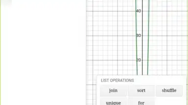 Screenshot von Desmos 8