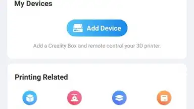 Screenshot von Creality Cloud 1
