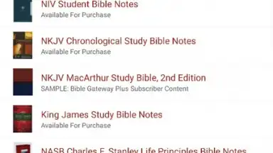 Screenshot von Bible Gateway 16