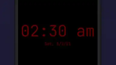 Screenshot von Night Clock (Digital Clock) 8
