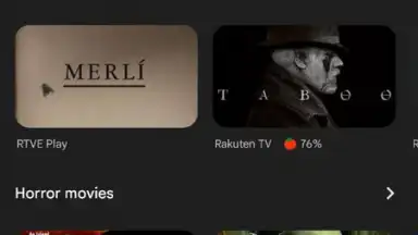 Screenshot von Google TV 9