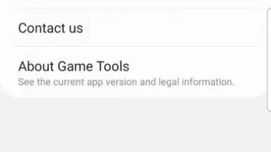 Screenshot von Samsung Game Tools 2